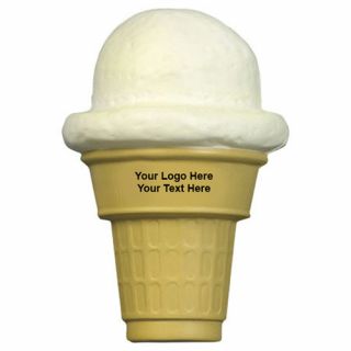 Logo Ice Cream Cone Stress Relievers