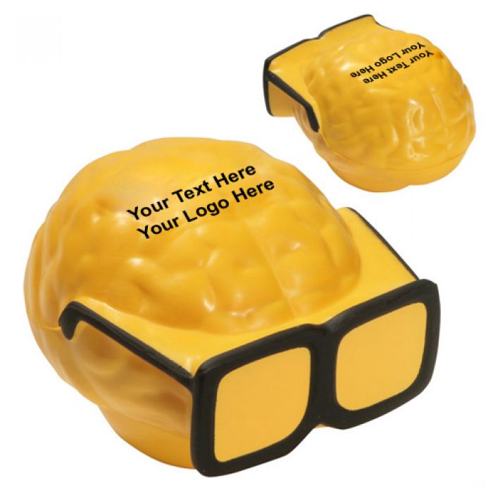 Personalized Brain Shaped Wobbler Stress Relievers