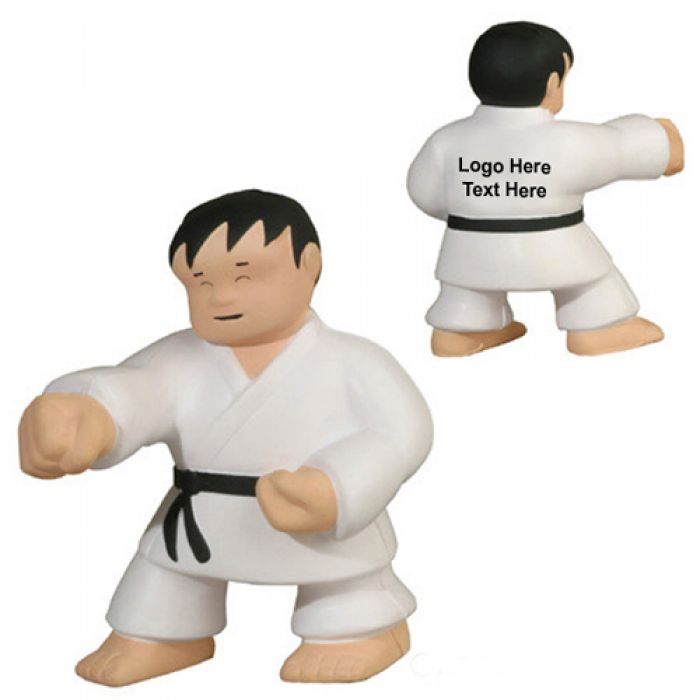 Personalized Karate Man Stress Relievers