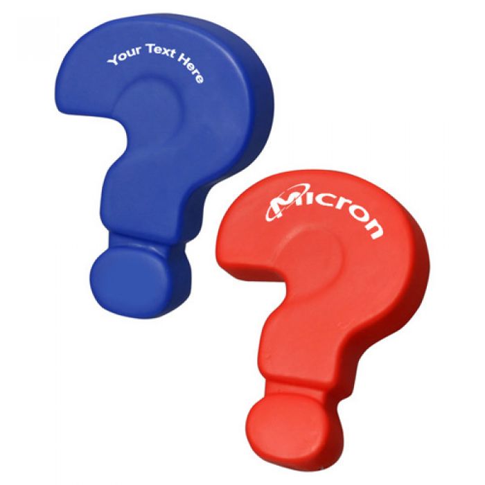 Personalized Question Mark Shaped Stress Relievers