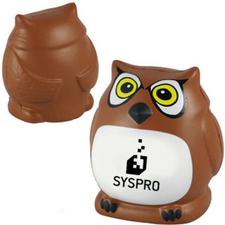 Logo Owl Shaped Stress Relievers
