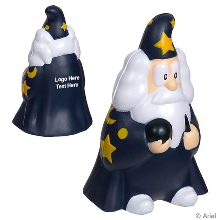Promotional Logo Wizard Shape Stress Relievers