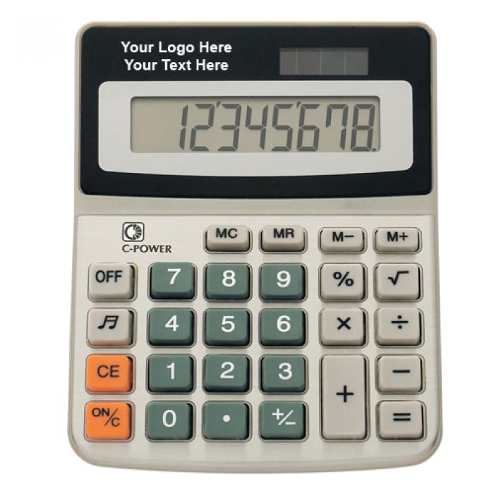 Custom Printed Dual Power Calculators