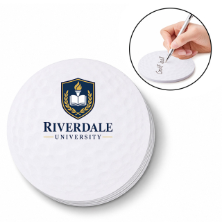 4.25 x 5.25 Golf Ball Shape Sticky Notes Full Color 4.25 x 5.25 Golf Ball Shape Sticky Notes Full Color