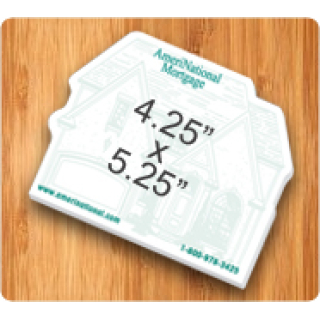4.25 x 5.25 House Shape Sticky Notes Full Color