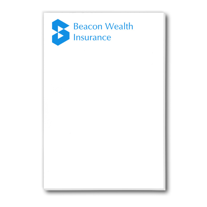 Custom Imprinted 4x6 Inch Memo Notepads - 25 Sheets