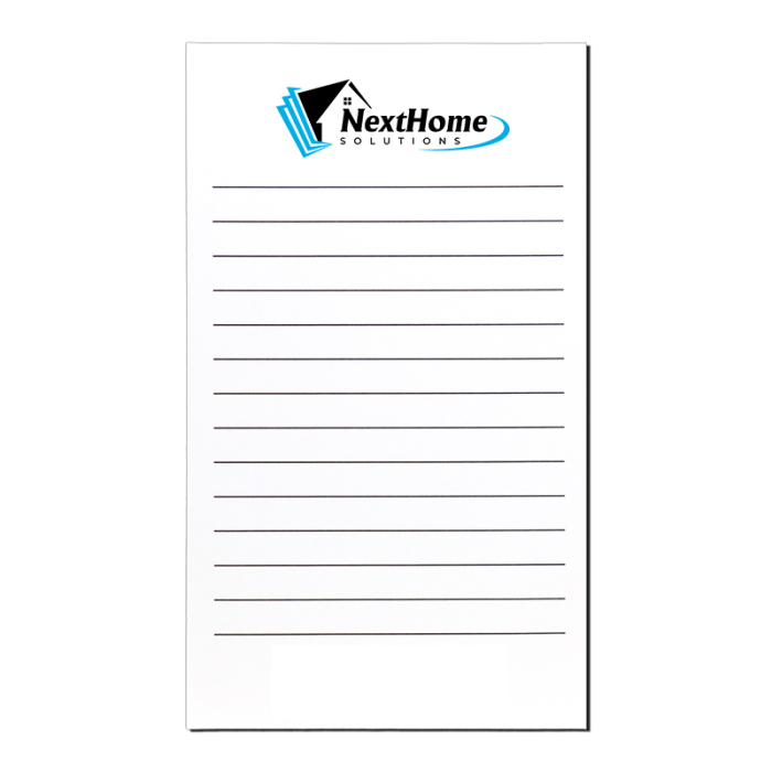 Custom Imprinted 4x7 Inch Memo Notepads - 25 Sheets