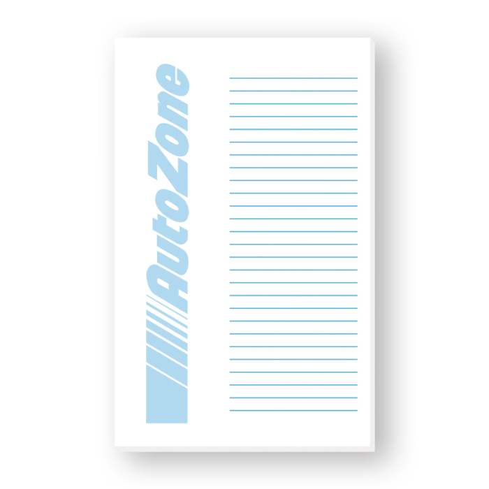 Custom Imprinted 5x8 Inch Memo Notepads - 50 Sheets
