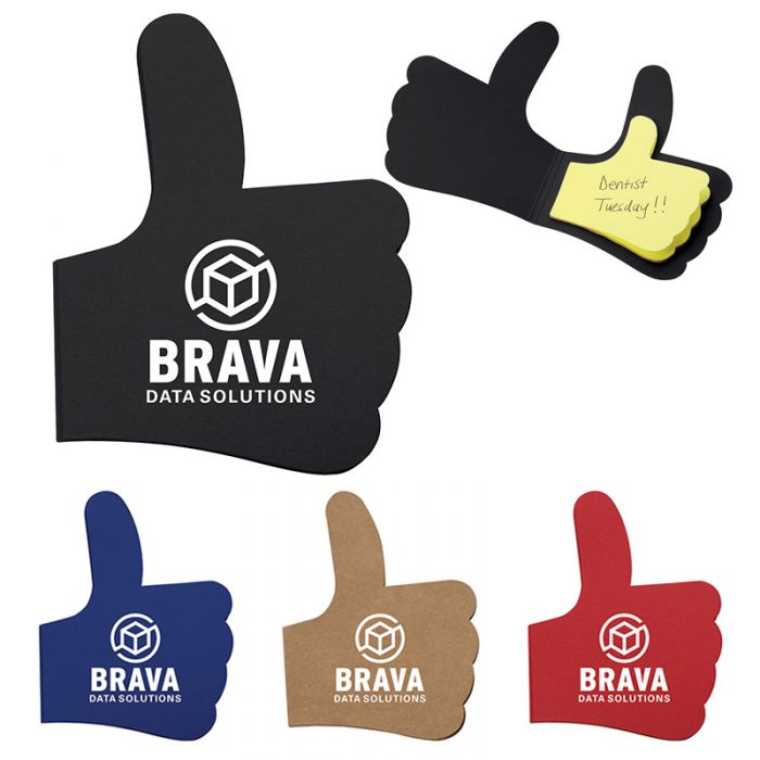 Custom Imprinted Thumbs up Sticky Notes