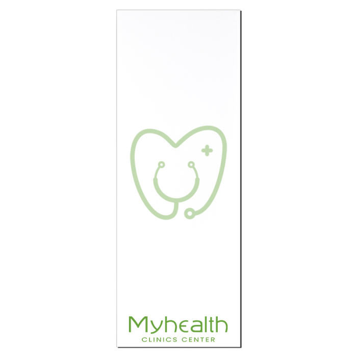 Custom Printed 4x11 Inch Memo Notepads - 50 Sheets