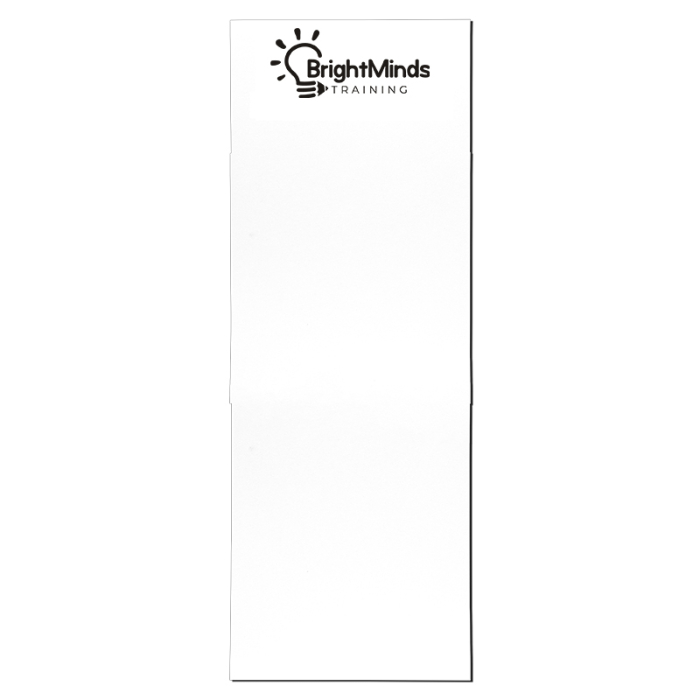 Customized 4x11 Inch Memo Notepads - 25 Sheets