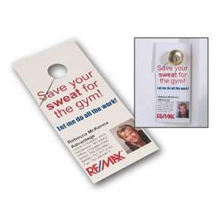 11 pt Glossy Door Card Hangars
