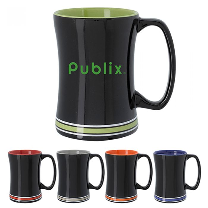 Promotional 14 Oz Tailgate Ceramic Mugs