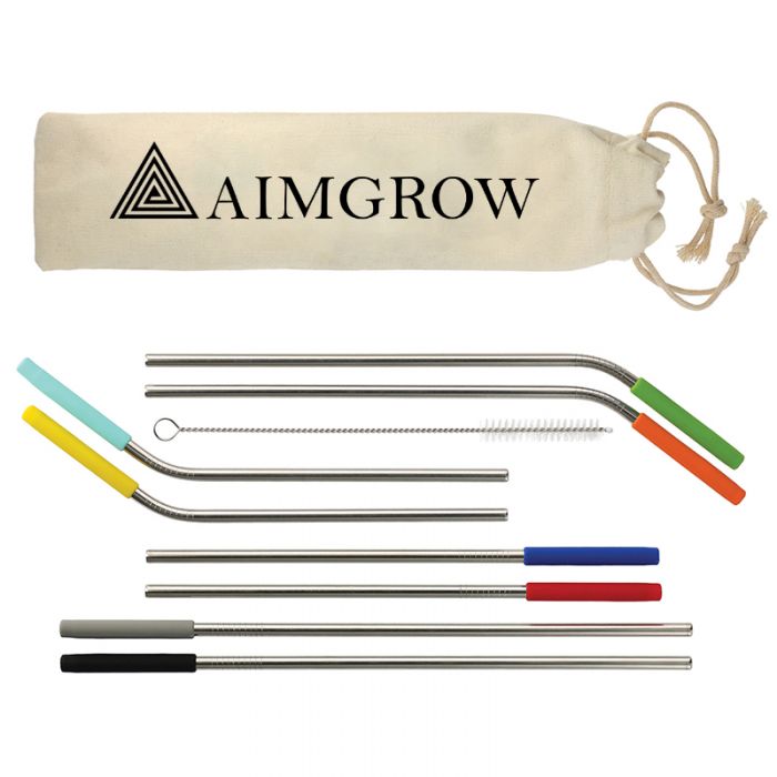 Custom Promotional Reusable Stainless Steel Straws