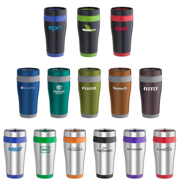 16 Oz Custom Imprinted Stainless Steel Tumblers