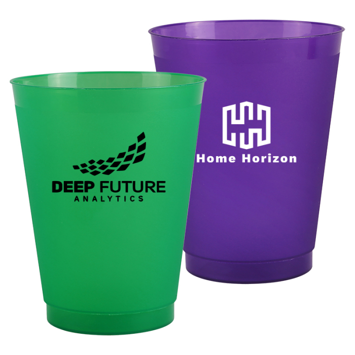 16 Oz Customized Frost Flex Stadium Cups