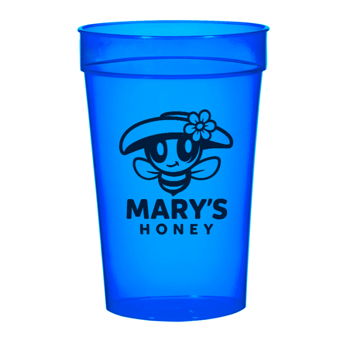 17 Oz Custom Translucent Stadium Cups