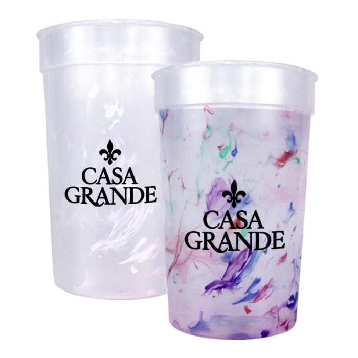 Mood Customized 22 Oz Rainbow Confetti Cups