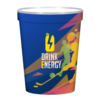 16 Oz Full Color Big Game Stadium Cups