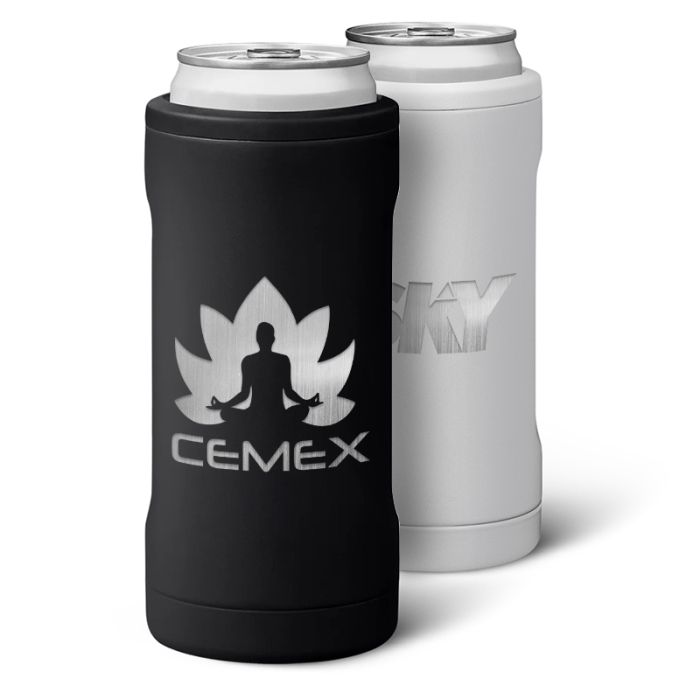 Brumate Hopsulator Slim 12 Oz Can Cooler Tumbler | Stainless Steel Drink Holder (Camo)