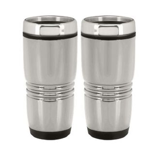 15 Oz Rolling Ridges Stainless Steel Tumblers
