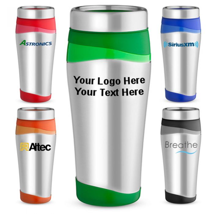 16 Oz Custom Imprinted Color Touch Stainless Tumblers