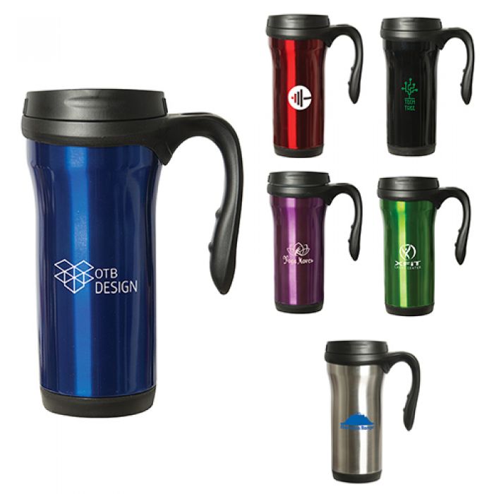 Promotional 15 Oz Wilson Avenue Stainless Steel Travel Tumblers