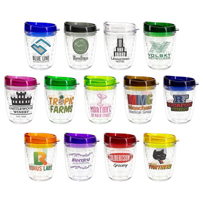 12 Oz Custom Riverside Tritan™ Tumblers with Translucent Lid