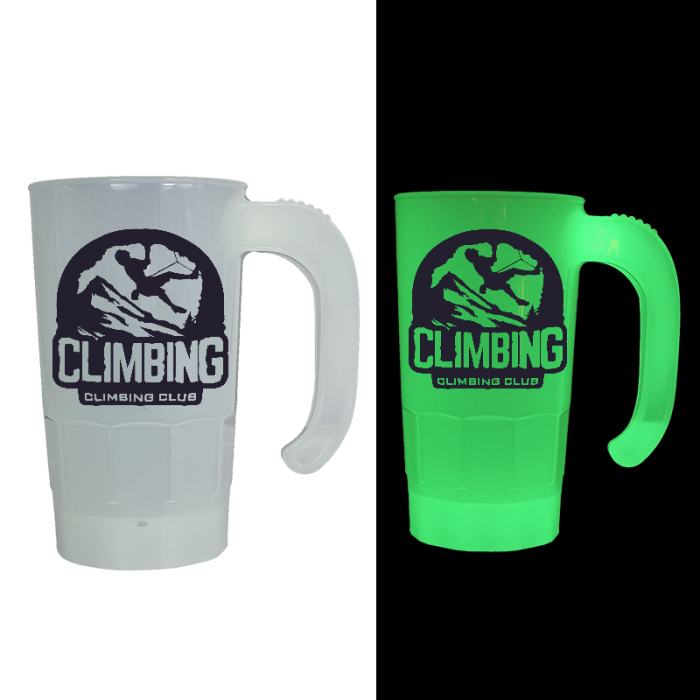 Custom Printed 20 Oz Nite Glow Stackable Beer Steins