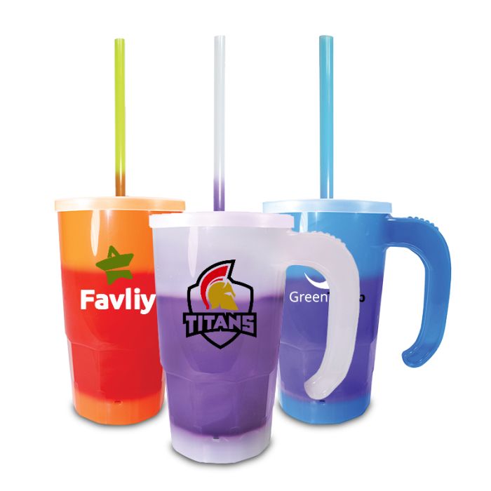 Personalized Mood 20 Oz Stackable Beer Stein/Straw/Lid Sets