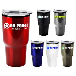 28 Oz Aurora Stainless Steel Shell Auto Tumblers