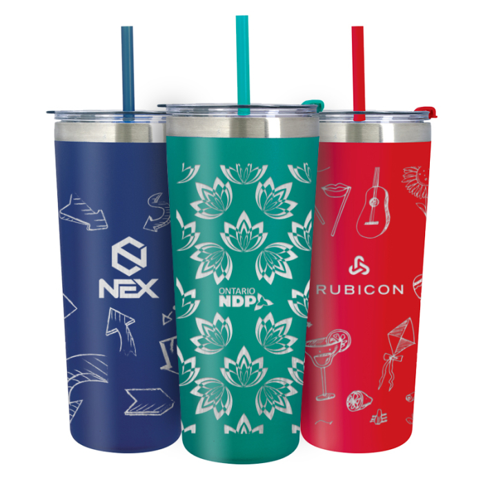 Promotional 24 Oz Full Laser Colma Tumblers