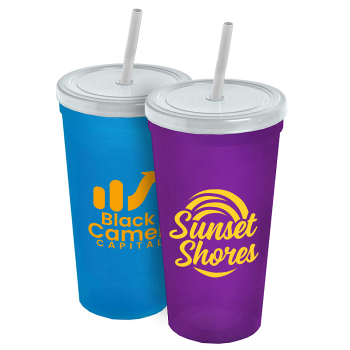 24 Oz Custom Sport Sipper Tumblers