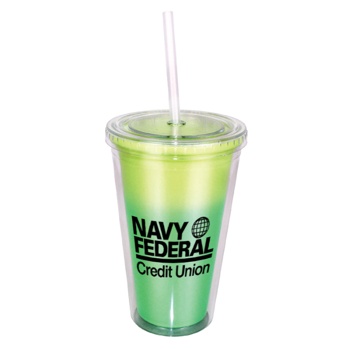 Mood™ Promotional 16 Oz Victory Acrylic Tumblers with Straw Lids