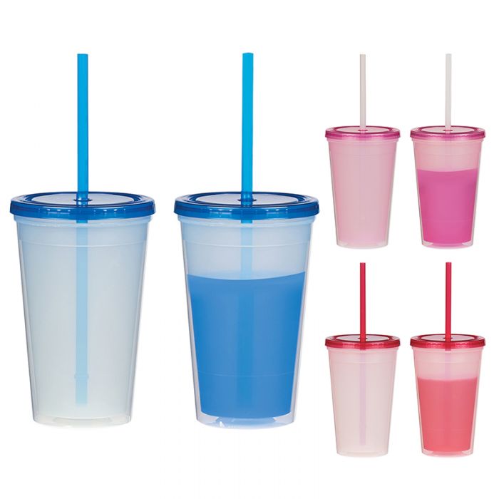 16 Oz Promotional Econo Color Changing Tumblers