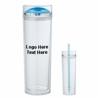 Custom Printed 16 Oz Double Lid Hot / Cold Tumblers
