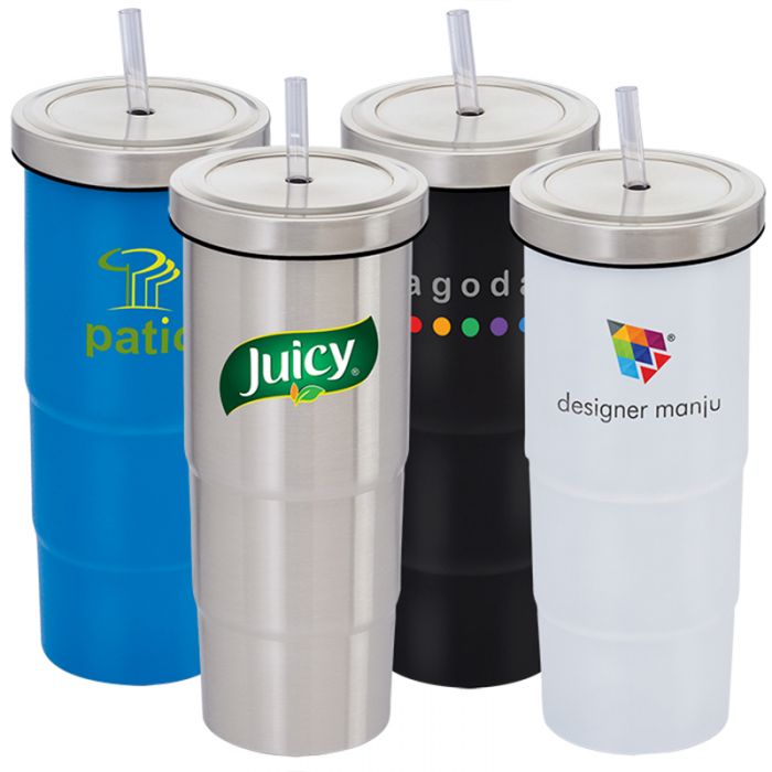 Personalized Urban Peak® 25 Oz Marina Vacuum Tumblers and Straw