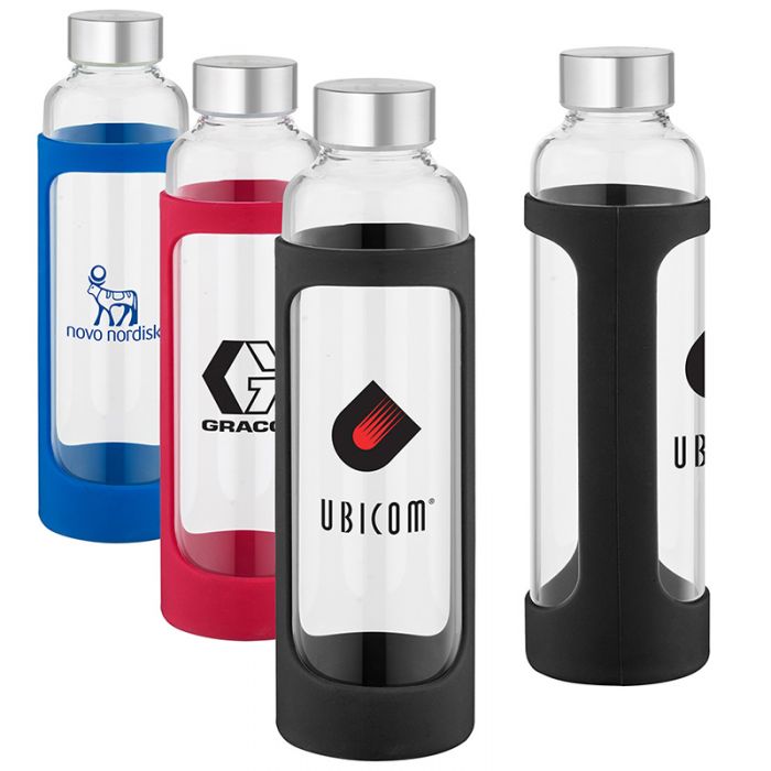 Custom Imprinted 20 Oz Tioga Glass Water Bottles
