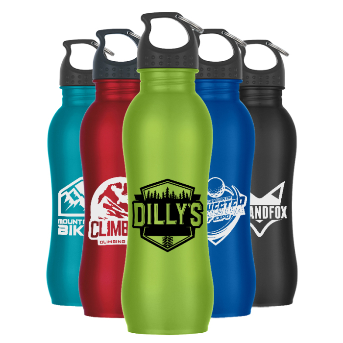 25 Oz Custom Printed Stainless Steel Grip Bottles