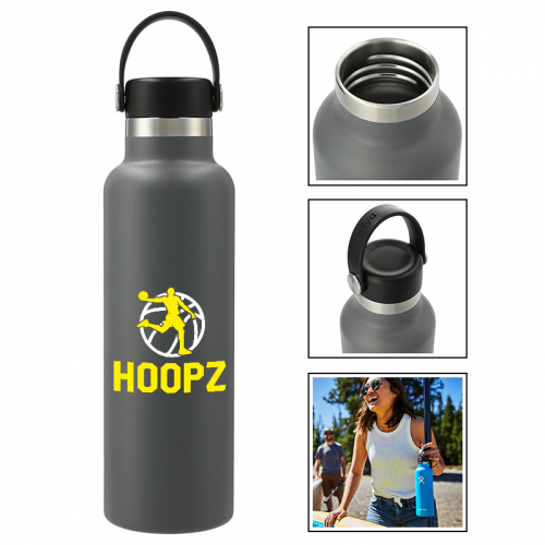 Custom 21 Oz Hydro Flask Standard Mouth with Flex Cap