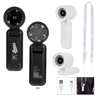 rABS Folding Fan with Digital Displays