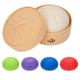 Squishy Dumpling Stress Relievers with Steamer Basket