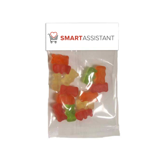 Clever Candy Small Header Bags with Gummy Bears