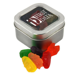 Window Tins with Gummy Bears