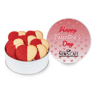 Decadent Heart Cookies in Gift Tins