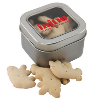 Window Tins with Animal Crackers