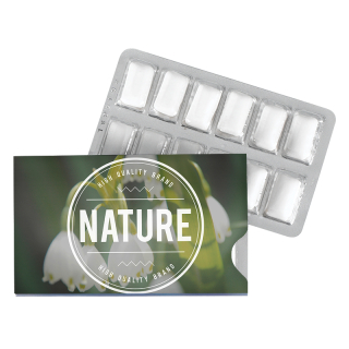 Full Color GumElope Sugar-Free Peppermint Gum