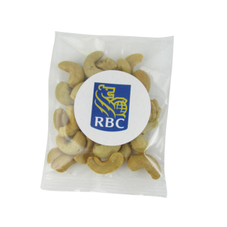 1 Oz Goody Bags with Jumbo Salted Cashews