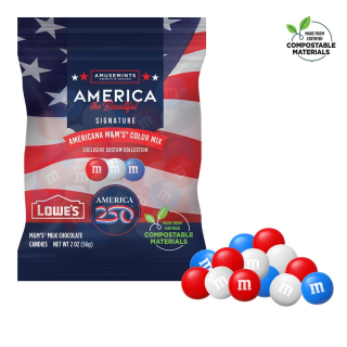 America 250 2 Oz ECO-Digibag M M'S Candies
