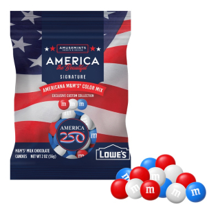 America 250 2 Oz Digibag M M'S Candies